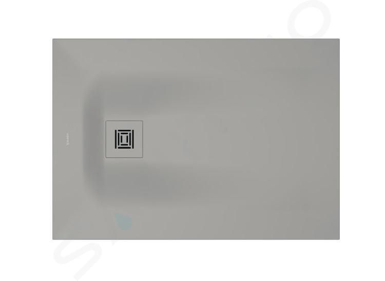 Duravit Sustano - Sprchová vanička, 100x70 cm, DuraSolid, matná šedá 720272630000000