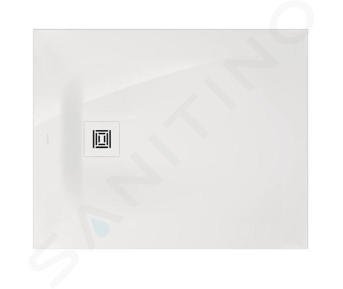 Duravit Sustano - Sprchová vanička, 100x80 cm, DuraSolid, lesklá biela 720273730000000