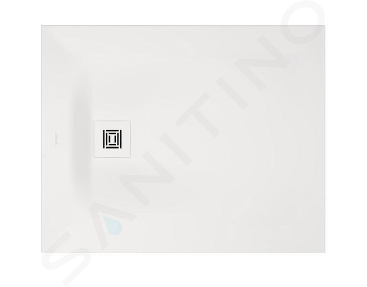 Duravit Sustano - Sprchová vanička, 100x80 cm, DuraSolid, matná biela 720273740000000