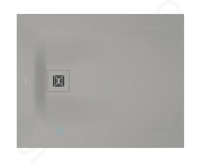 Duravit Sustano - Douchebak, 100x80 cm, DuraSolid, mat grijs 720273630000000