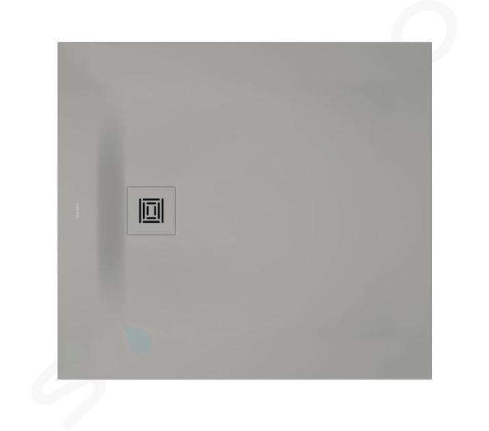 Duravit Sustano - Receveur de douche 100x90 cm, DuraSolid, gris mat 720274630000000