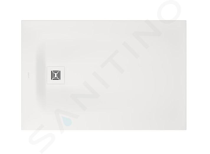 Duravit Sustano - Piatto doccia 120x80 cm, DuraSolid, bianco opaco 720276740000000