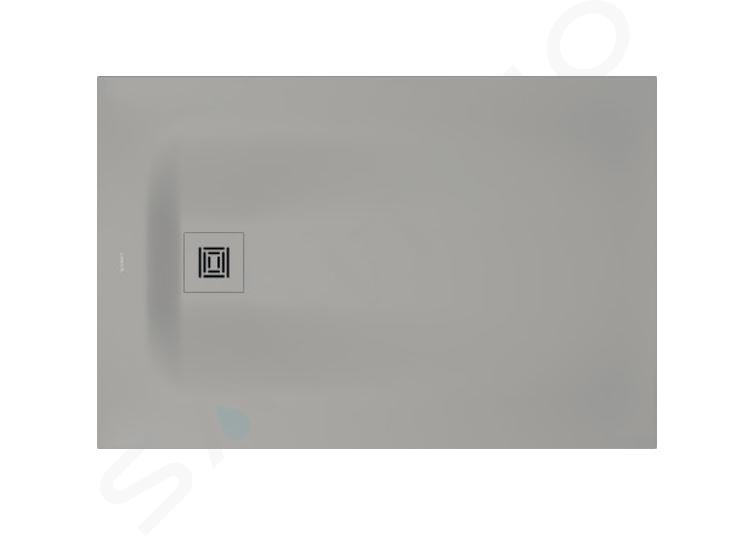 Duravit Sustano - Douchebak, 120x80 cm, DuraSolid, mat grijs 720276630000000