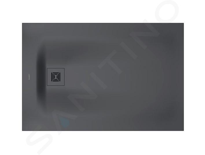 Duravit Sustano - Piatto doccia 120x80 cm, DuraSolid, grigio scuro opaco 720276650000000