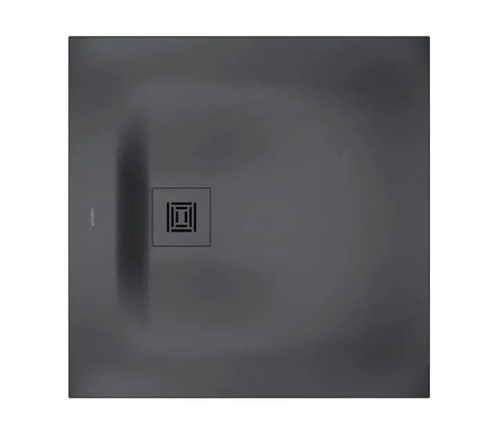 Duravit Sustano - Sprchová vanička, 80x80 cm, DuraSolid, matná tmavě šedá 720269650000000