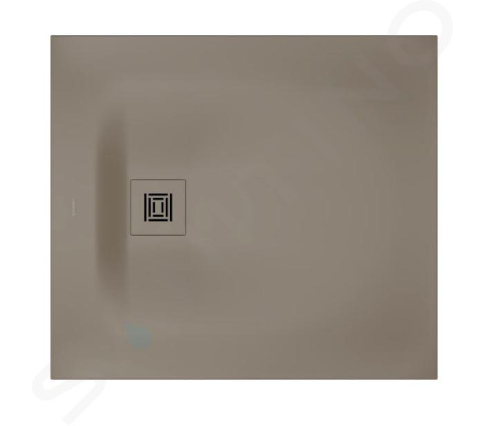 Duravit Sustano - Douchebak, 90x80 cm, DuraSolid, mat beige 720270640000000