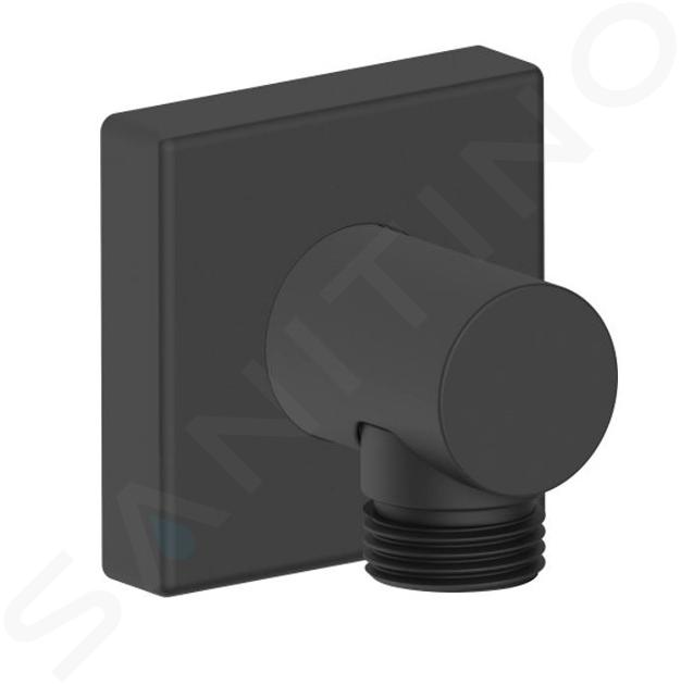 Duravit Accesorios - Codo de ducha, negro mate UV0630011046