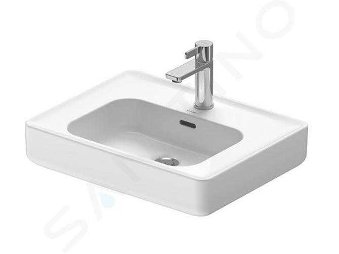 Duravit Soleil by Starck - Waschtisch 56x44 cm, mit Überlauf, mit Hahnloch, weiß 2378560027