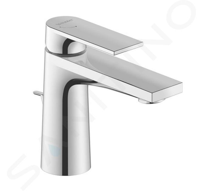 Duravit Tulum - Grifo de lavabo FreshStart, con desagüe, cromo TU1011001010