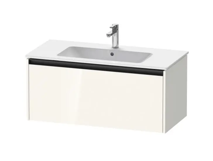 Duravit Ketho.2 - Mobiletto sottolavabo, 440x1010x480 mm, 1 cassetto, bianco lucido K25064022220000