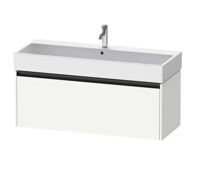 Levně Duravit Ketho.2 - Umyvadlová skříňka 44x118x46 cm, 1 zásuvka, matná bílá K25079018180000