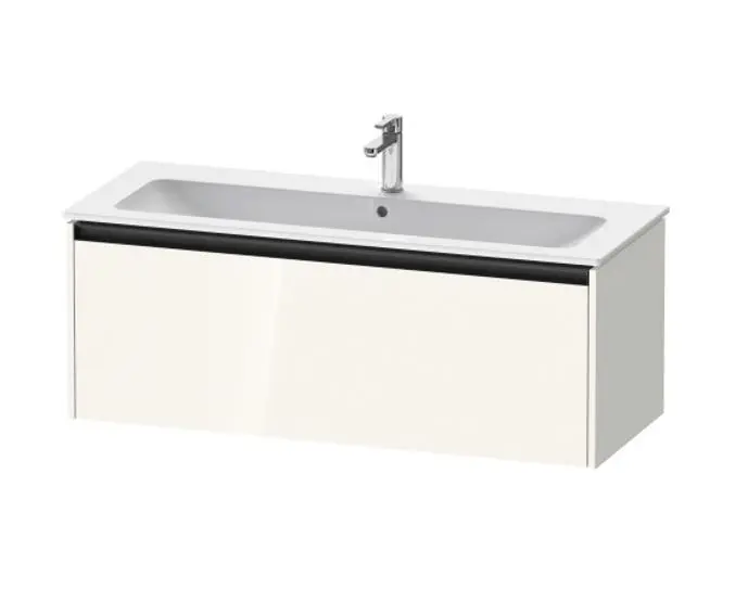 Levně Duravit Ketho.2 - Umyvadlová skříňka 44x121x48 cm, 1 zásuvka, lesklá bílá K25065022220000