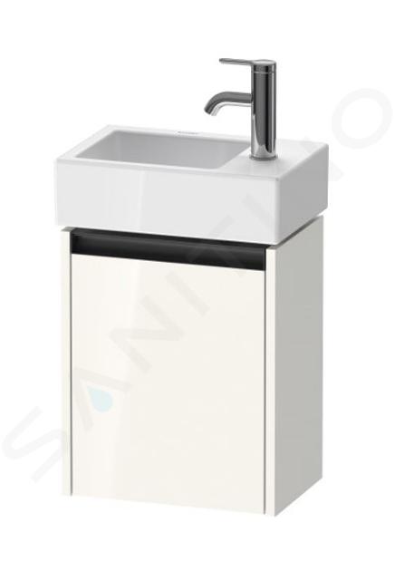 Duravit Ketho.2 - Mobiletto sottolavabo, 44x36x24 cm, 1 anta, cardini a dx, bianco lucido K25071R22220000