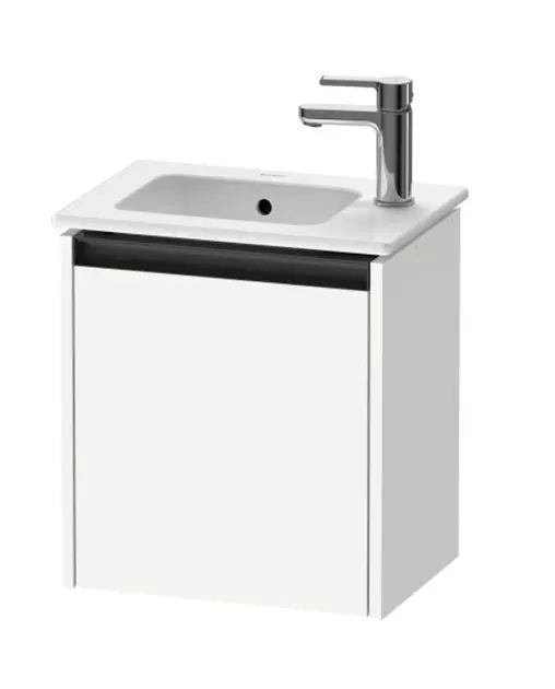 Duravit Ketho.2 - Umyvadlová skříňka 440x410x292 mm, 1 dvířka, panty vlevo, matná bílá K25060L18180000