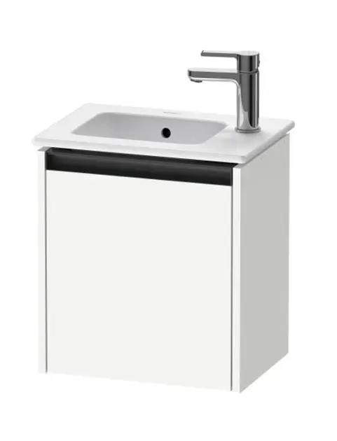 Levně Duravit Ketho.2 - Umyvadlová skříňka 44x41x29 cm, 1 dvířka, panty vpravo, lesklá bílá K25060R22220000