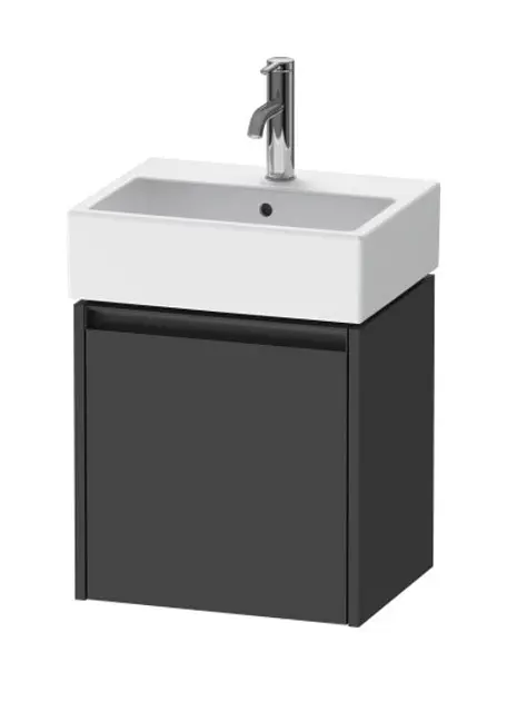 Levně Duravit Ketho.2 - Umyvadlová skříňka 44x43x34 cm, 1 dvířka, panty vpravo, grafit mat K25070R49490000