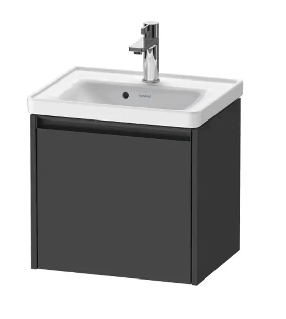 Levně Duravit Ketho.2 - Umyvadlová skříňka 44x48x38 cm, 1 zásuvka, grafit mat K25080049490000
