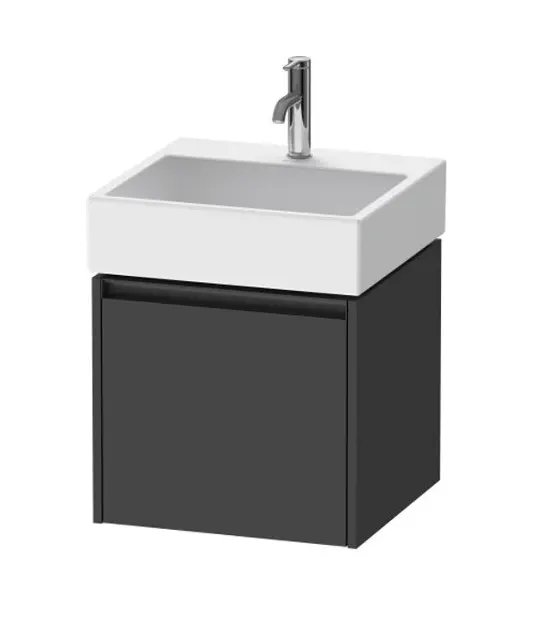 Levně Duravit Ketho.2 - Umyvadlová skříňka 44x48x46 cm, 1 zásuvka, grafit mat K25074049490000