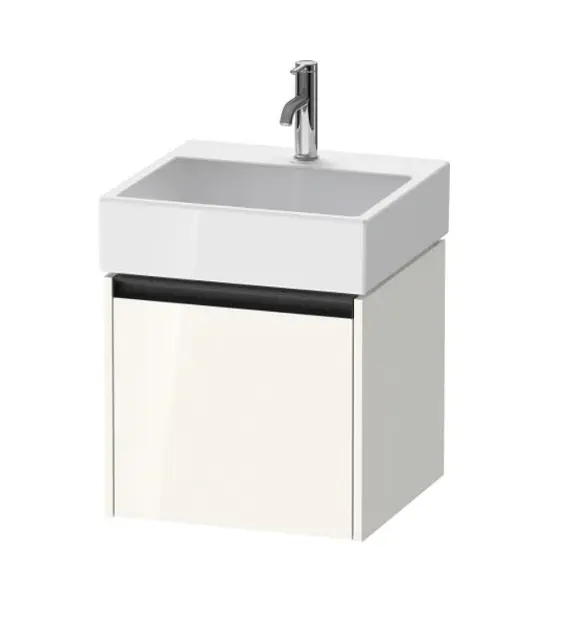 Duravit Ketho.2 - Waschtischunterschrank, 44x48x46 cm, 1 Auszug, weiß glänzend K25074022220000