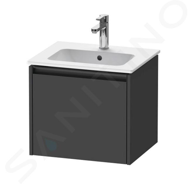 Duravit Ketho.2 - Waschtischunterschrank, 44x51x42 cm, 1 Auszug, Graphit matt K25061049490000