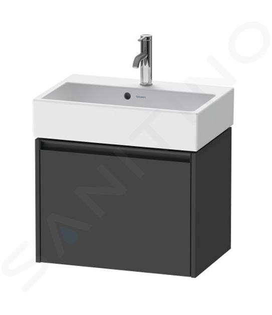 Duravit Ketho.2 - Dulap bază pentru lavoar, 440x584x390 mm, 1 sertar, grafit mat K25073049490000