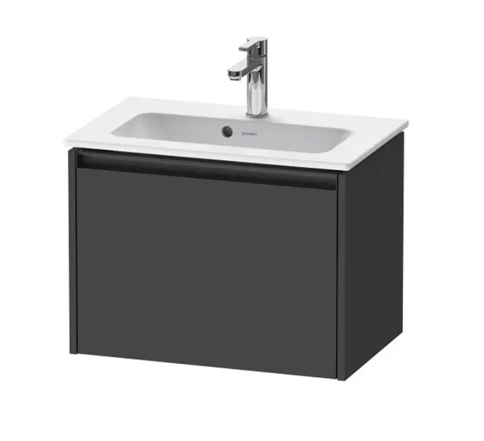 Duravit Ketho.2 - Dulap bază pentru lavoar, 440x610x390 mm, 1 sertar, grafit mat K25055049490000