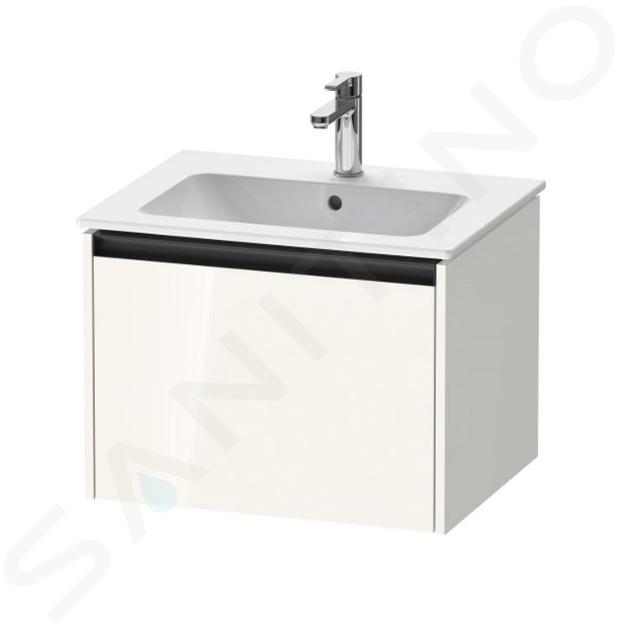 Duravit Ketho.2 - Waschtischunterschrank, 44x61x48 cm, 1 Auszug, weiß glänzend K25062022220000