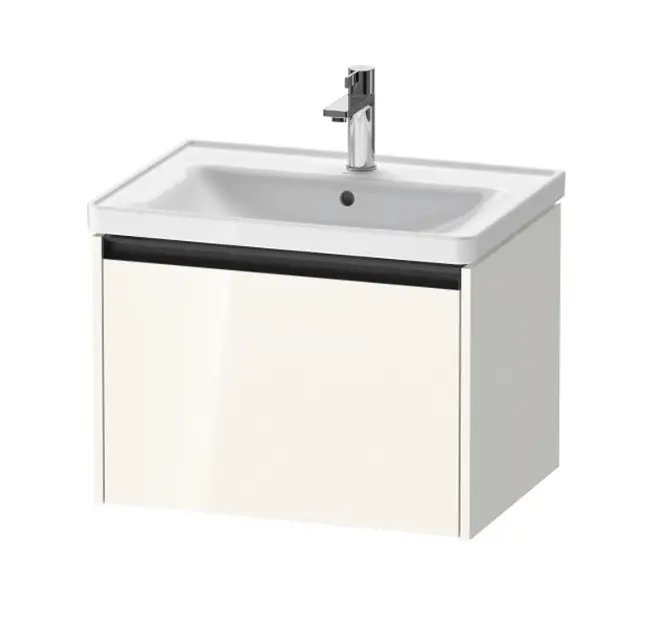 Levně Duravit Ketho.2 - Umyvadlová skříňka 44x63x46 cm, 1 zásuvka, lesklá bílá K25082022220000