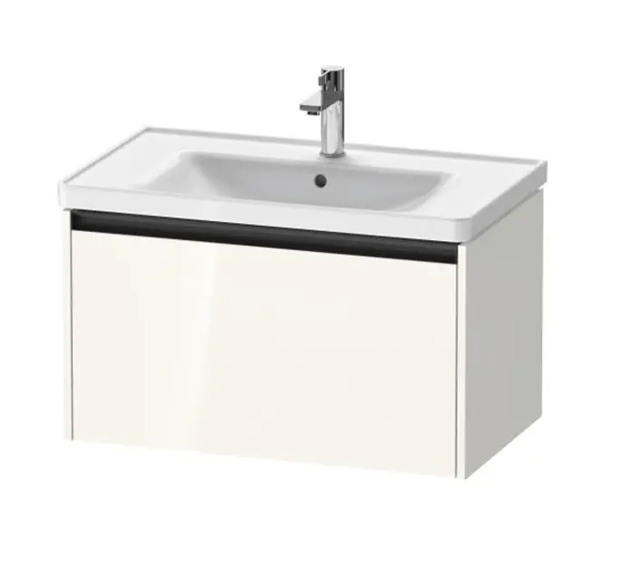 Duravit Ketho.2 - Waschtischunterschrank, 44x78x46 cm, 1 Auszug, weiß glänzend K25083022220000