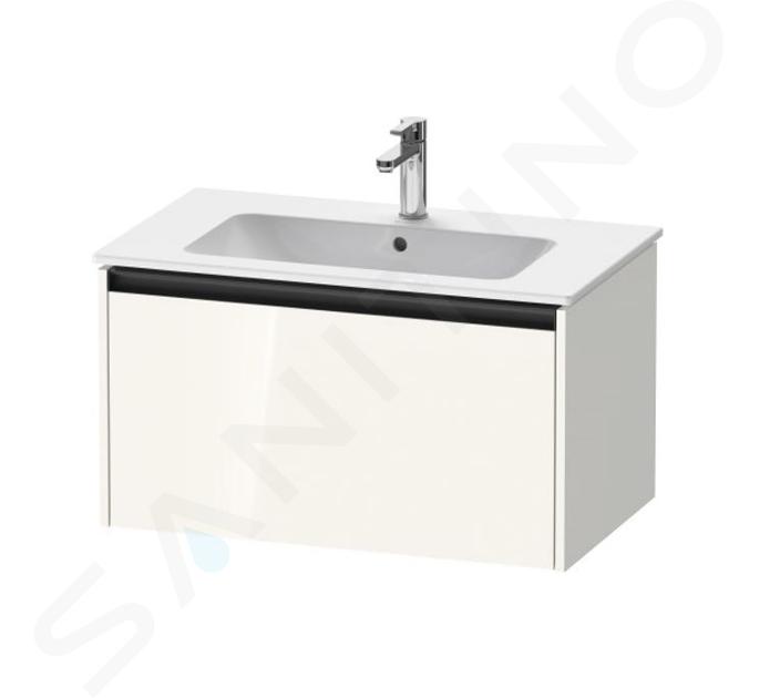 Duravit Ketho.2 - Wastafelkast 44x81x48 cm, 1 lade, glanzend wit K25063022220000