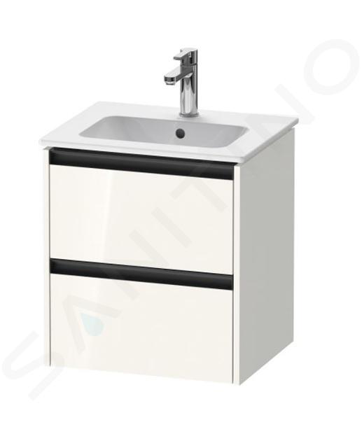 Duravit Ketho.2 - Waschtischunterschrank, 549x510x420 mm, 2 Auszüge, weiß glänzend K25261022220000