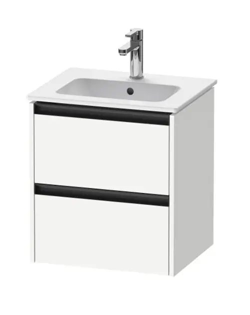 Duravit Ketho.2 - Mobiletto sottolavabo, 55x51x42 cm, 2 cassetti, bianco opaco K25261018180000