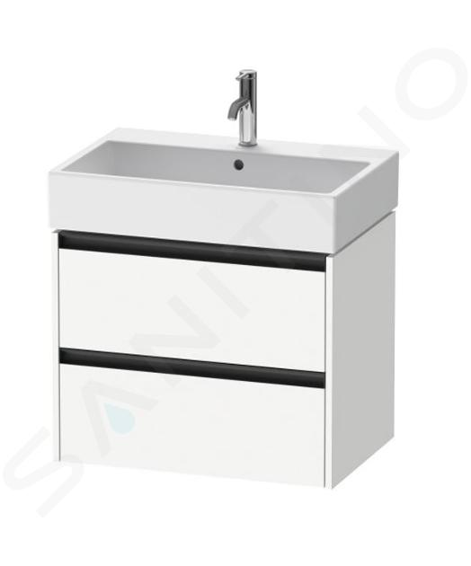 Duravit Ketho.2 - Waschtischunterschrank, 549x684x460 mm, 2 Auszüge, weiß matt K25276018180000