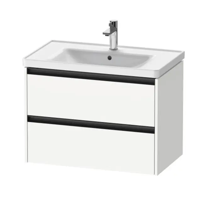 Levně Duravit Ketho.2 - Umyvadlová skříňka 55x78x46 cm, 2 zásuvky, matná bílá K25283018180000
