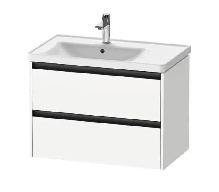 Levně Duravit Ketho.2 - Umyvadlová skříňka 55x78x46 cm, 2 zásuvky, matná bílá K25285018180000