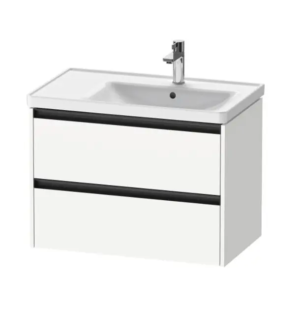 Levně Duravit Ketho.2 - Umyvadlová skříňka 55x78x46 cm, 2 zásuvky, matná bílá K25286018180000