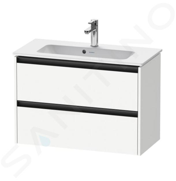 Duravit Ketho.2 - Mobiletto sottolavabo, 55x81x39 cm, 2 cassetti, bianco opaco K25256018180000