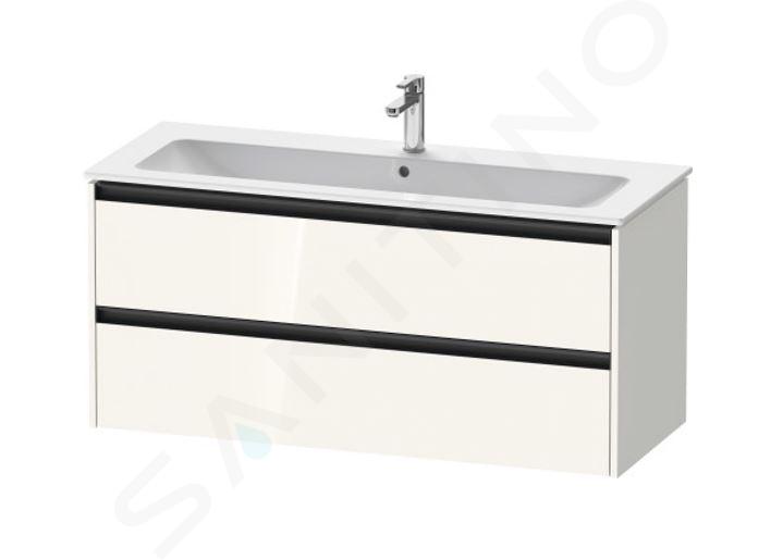 Duravit Ketho.2 - Wastafelonderkast 550x1210x480 mm, 2 laden, glanzend wit K25265022220000