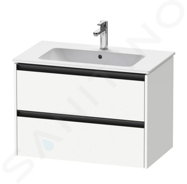 Duravit Ketho.2 - Dulap bază pentru lavoar, 550x810x480 mm, 2 sertare, alb mat K25263018180000