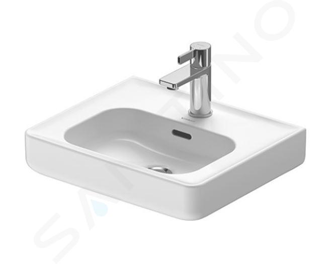 Duravit Soleil by Starck - Lavoar 450x380 mm, cu preaplin, orificiu pentru baterie, alb 0744450000