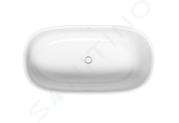 Duravit Zencha - Baignoire en îlot 1600x850 mm, DuraSolid, ClickClack, blanc 700462000000000