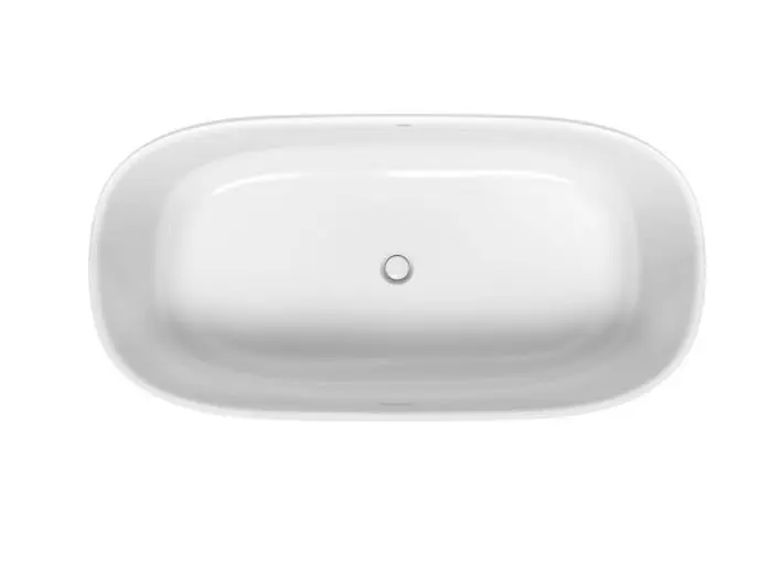 Duravit Zencha - Baignoire en îlot 1800x900 mm, DuraSolid, ClickClack, blanc 700463000000000