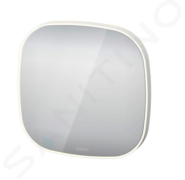 Duravit Zencha - Miroir avec éclairage LED, 50x50x5 cm, blanc mat ZE7055000000000