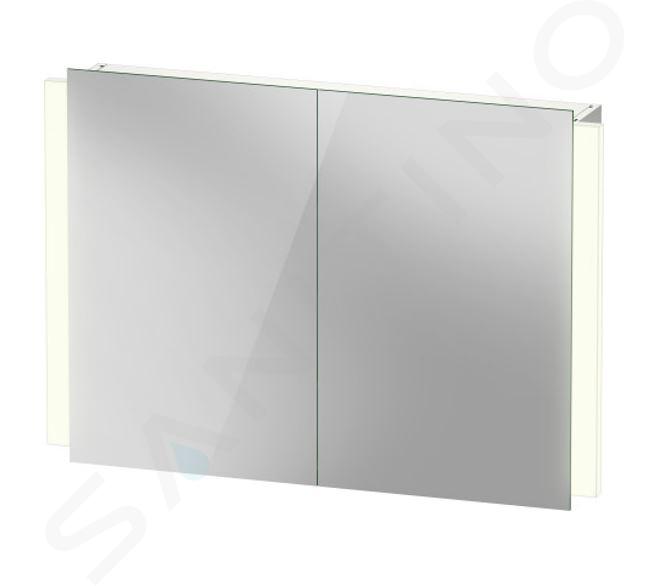 Duravit Ketho.2 - Armoire de toilette avec éclairage LED, 70x100x16 cm, 2 portes K27137000001000