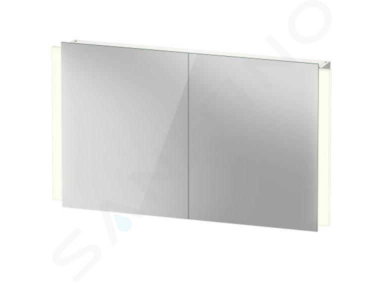 Duravit Ketho.2 - Spiegelkast met LED verlichting, 70x120x16 cm, 2 deuren K27138000001000