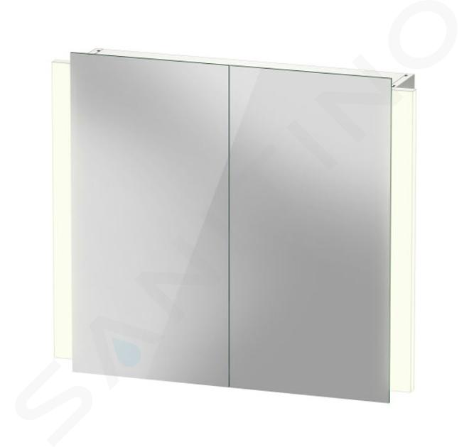 Duravit Ketho.2 - Armoire de toilette avec éclairage LED, 70x80x16 cm, 2 portes K27136000001000