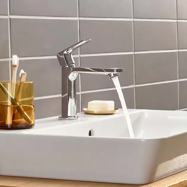 Miscelatore Lavabo Hansgrohe Rebris E - Cromo, Risparmio Idrico, Con Scarico - Foto 4