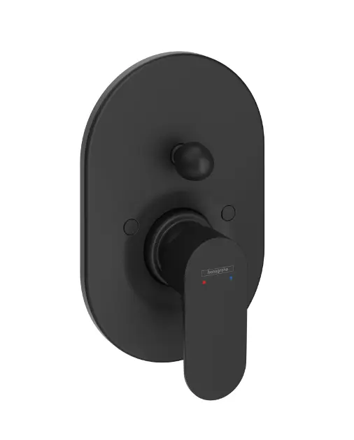 Hansgrohe Rebris S - Baterie cadă încastrată, negru mat 72449670