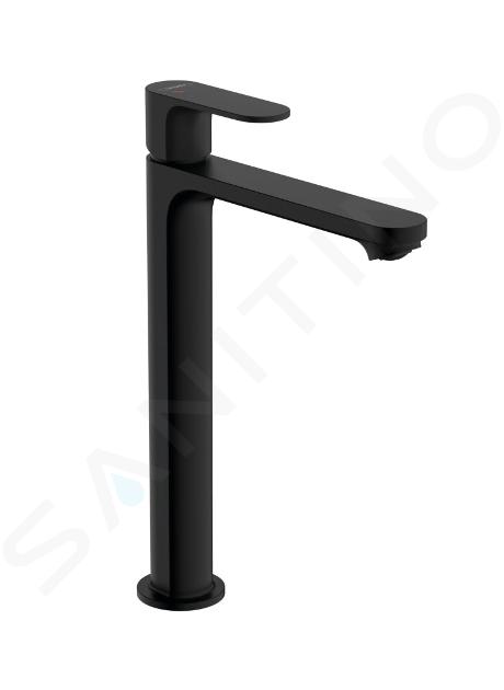 Hansgrohe Rebris S - Baterie pentru lavoar bol, cu evacuare, CoolStart, negru mat 72580670