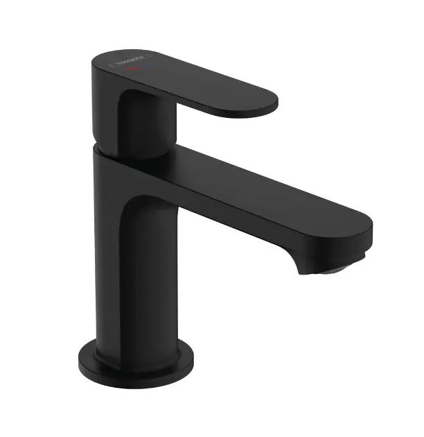 Hansgrohe Rebris S - Grifo de lavabo con desagüe, CoolStart, negro mate 72584670